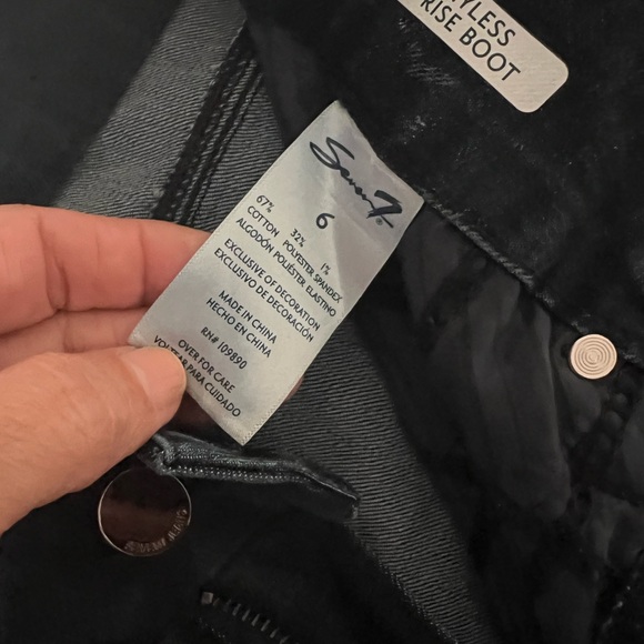 Seven7 Dark Blue Straight Leg Women's Jeans - Picture 4 of 4